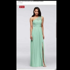 David's bridal mint dress ntw